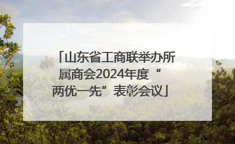 山东省工商联举办所属商会2024年度“两优一先”表彰会议