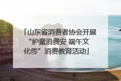 山东省消费者协会开展 “护童消费安 端午文化传”消费教育活动