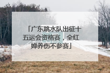 广东跳水队出征十五运会资格赛，全红婵养伤不参赛