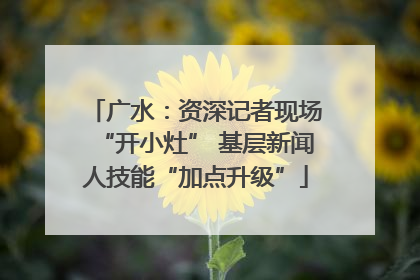 广水：资深记者现场“开小灶” 基层新闻人技能“加点升级”