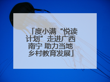 度小满“悦读计划”走进广西南宁 助力当地乡村教育发展