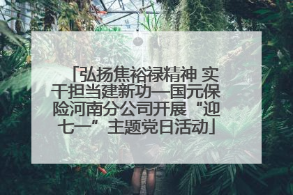 弘扬焦裕禄精神 实干担当建新功—国元保险河南分公司开展“迎七一”主题党日活动