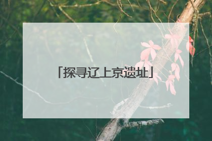 探寻辽上京遗址