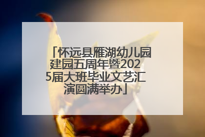 怀远县雁湖幼儿园建园五周年暨2025届大班毕业文艺汇演圆满举办