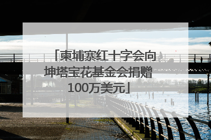 柬埔寨红十字会向坤塔宝花基金会捐赠100万美元