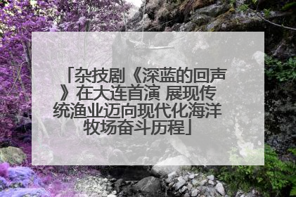 杂技剧《深蓝的回声》在大连首演 展现传统渔业迈向现代化海洋牧场奋斗历程