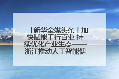 新华全媒头条丨加快赋能千行百业 持续优化产业生态——浙江推动人工智能健康有序发展观察