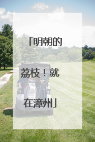明朝的荔枝！就在漳州