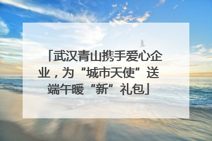 武汉青山携手爱心企业，为“城市天使”送端午暖“新”礼包