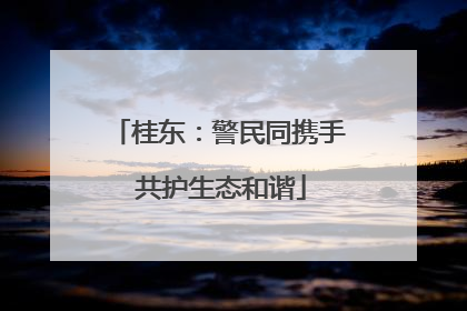 桂东：警民同携手 共护生态和谐