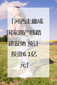 河西走廊成国家遗产线路建设地 预计投资6.1亿元
