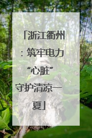 浙江衢州：筑牢电力“心脏” 守护清凉一夏