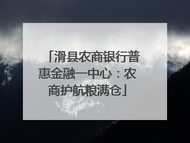 滑县农商银行普惠金融一中心：农商护航粮满仓