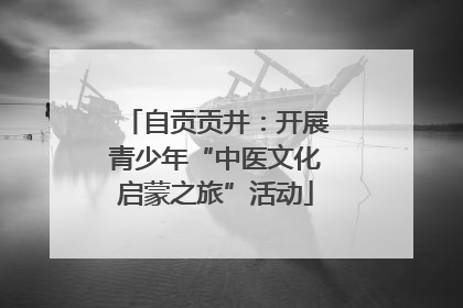 自贡贡井：开展青少年“中医文化启蒙之旅”活动