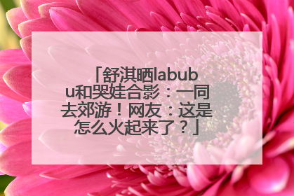 舒淇晒labubu和哭娃合影：一同去郊游！网友：这是怎么火起来了？