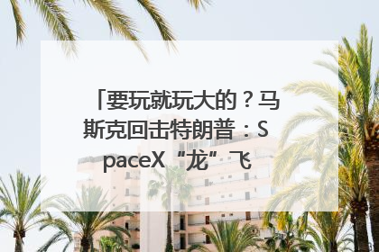 要玩就玩大的？马斯克回击特朗普：SpaceX“龙”飞船将立即退役！