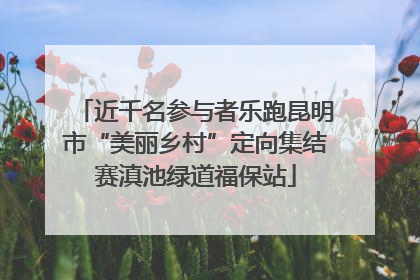 近千名参与者乐跑昆明市“美丽乡村”定向集结赛滇池绿道福保站