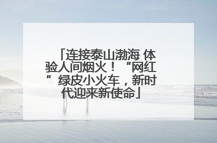 连接泰山渤海 体验人间烟火！“网红”绿皮小火车，新时代迎来新使命