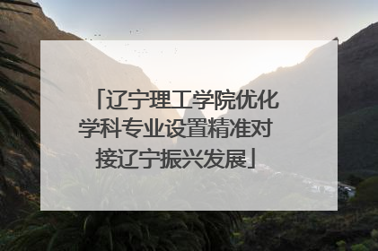 辽宁理工学院优化学科专业设置精准对接辽宁振兴发展