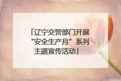 辽宁交警部门开展“安全生产月”系列主题宣传活动