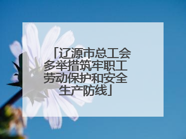 辽源市总工会多举措筑牢职工劳动保护和安全生产防线