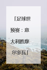 足球世预赛：意大利胜摩尔多瓦