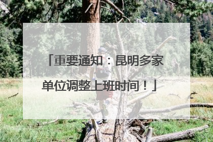 重要通知：昆明多家单位调整上班时间！