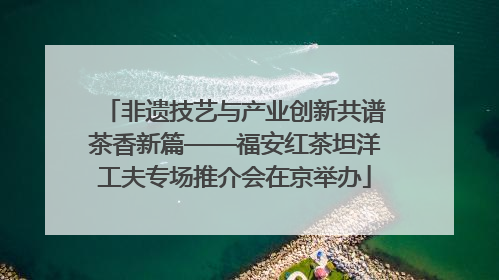 非遗技艺与产业创新共谱茶香新篇——福安红茶坦洋工夫专场推介会在京举办