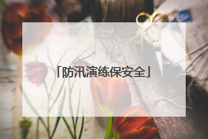 防汛演练保安全
