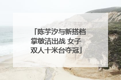 陈芋汐与新搭档掌敏洁出战 女子双人十米台夺冠