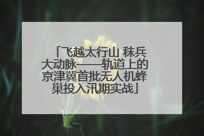 飞越太行山 秣兵大动脉——轨道上的京津冀首批无人机蜂巢投入汛期实战