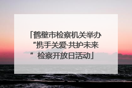 鹤壁市检察机关举办“携手关爱·共护未来”检察开放日活动