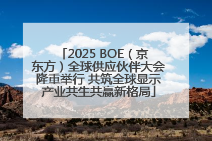 2025 BOE（京东方）全球供应伙伴大会隆重举行 共筑全球显示产业共生共赢新格局