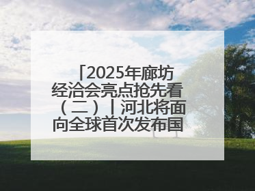 2025年廊坊经洽会亮点抢先看（二）丨河北将面向全球首次发布国际化招商地图