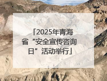 2025年青海省“安全宣传咨询日”活动举行