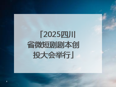2025四川省微短剧剧本创投大会举行