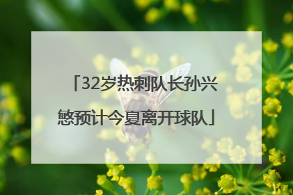 32岁热刺队长孙兴慜预计今夏离开球队