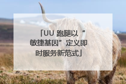UU 跑腿以“敏捷基因”定义即时服务新范式